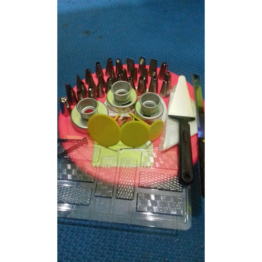 Termurah Paket Dekorasi Kue Terlengkap, Spuit Kue, Pagar Coklat Hias Terlengkap