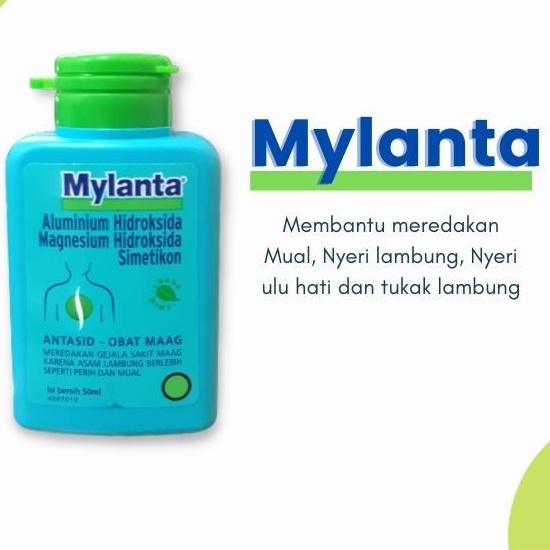 Mylanta Cair Isi 50ml Obat Pereda Sakit Maag lambung / Nyeri Ulu Hati