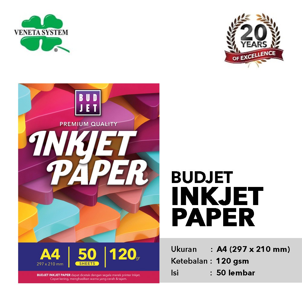 Kertas Budjet Inkjet Paper A3 / Inkjet Paper 130 Gsm isi 50 Lembar