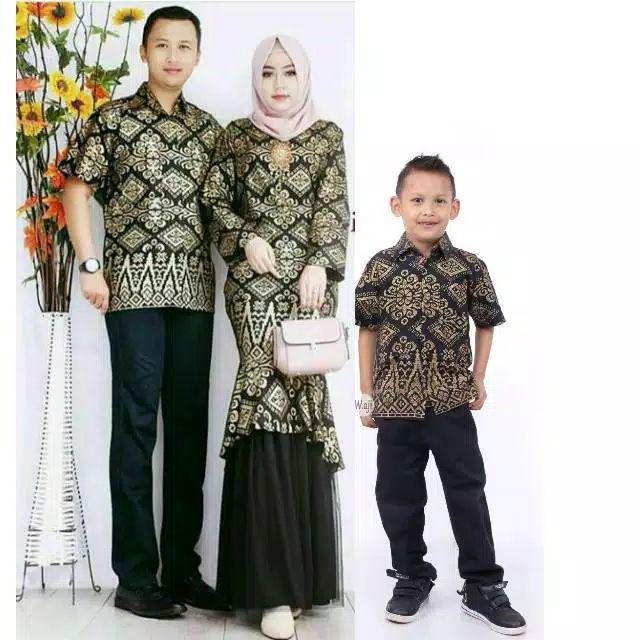 Batik Couple Keluarga Sania Ruffle Ori Ndoro Jowi Dnt