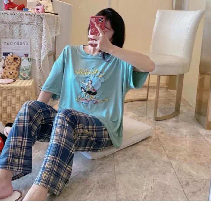 Terbaru BAJU TIDUR OVERSIZE KOREA IMPORT ORIGINAL CINA WANITA KADO KARTUN LEISURE VOGUE CP. . . . .