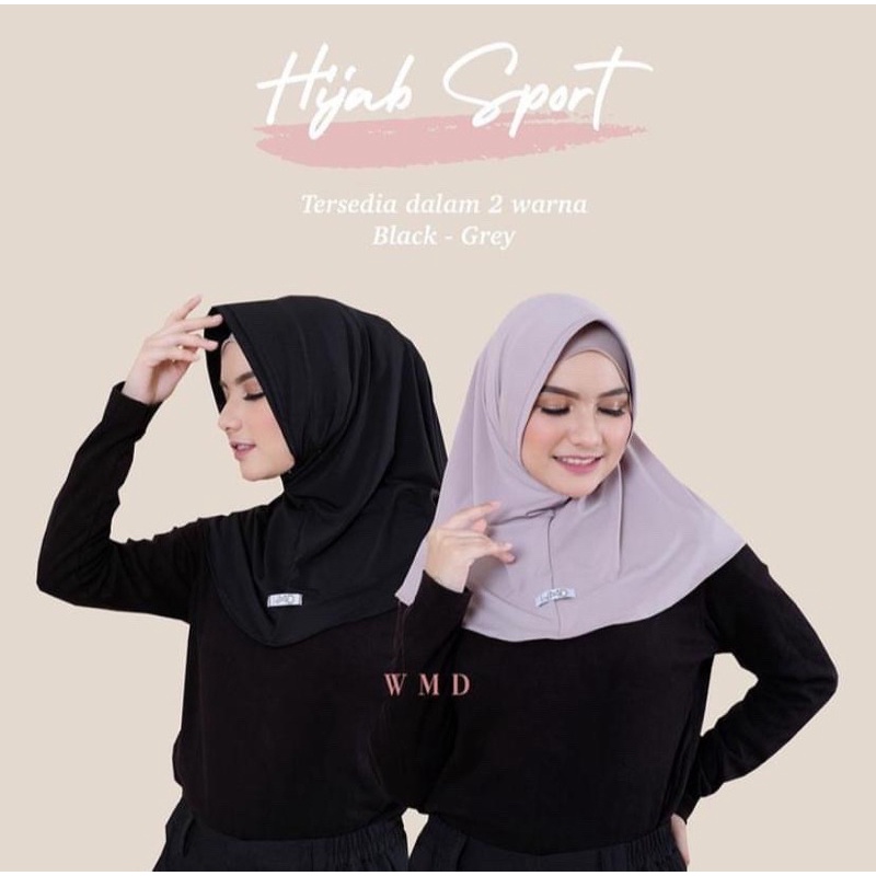 HIJAB INSTAN PED SPORT JERSEY MURAH / KERUDUNG DAILY OLAHRAGA