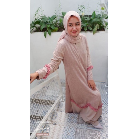 Khaiya gamis polos lalam dress by Khaiya