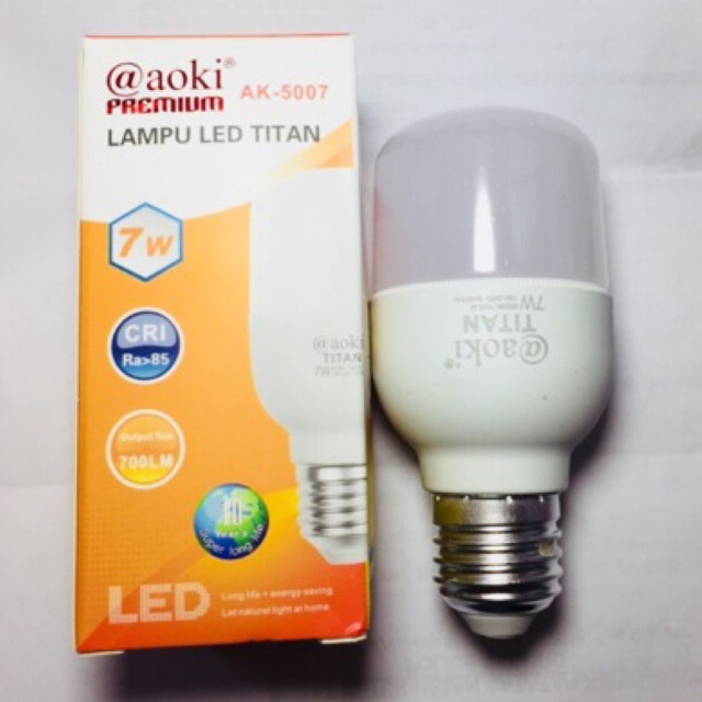 Lampu 7W LED JUMBO TITAN aoki PREMIUM