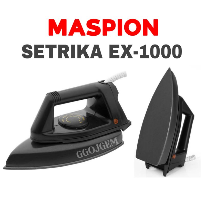 Setrika Baju Maspion EX-1000 Listrik Automatic Iron Gosokan EX1000 [GARANSI RESMI MASPION 1 TAHUN]