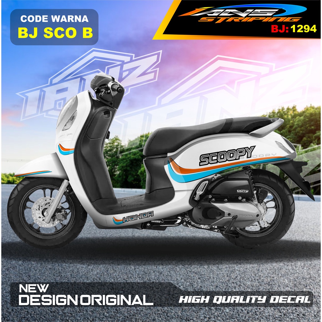 DECAL STIKER HONDA SCOOPY FULL BODY / STICKER VARIASI SCOOPY MODEL TERBARU / STICKER ALL SCOOPY