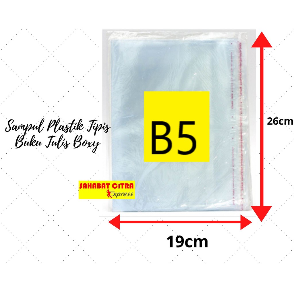

SAMPUL BUKU TULIS BOXY PLASTIK TIPIS B5 塑料包