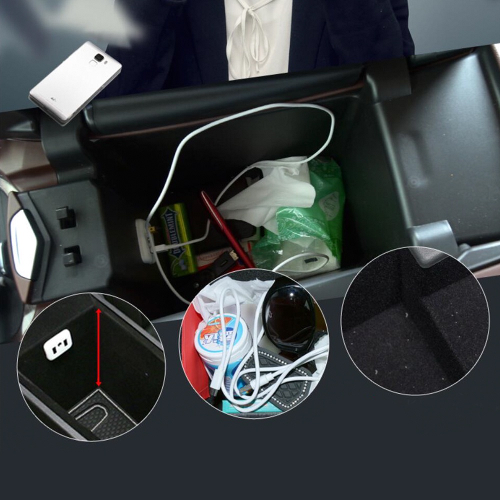 Kotak Penyimpanan Sandaran Tangan Tengah Mobil Untuk Volkswagen VW Golf 8 MK8 GTI GTE R 2019 2020 2021