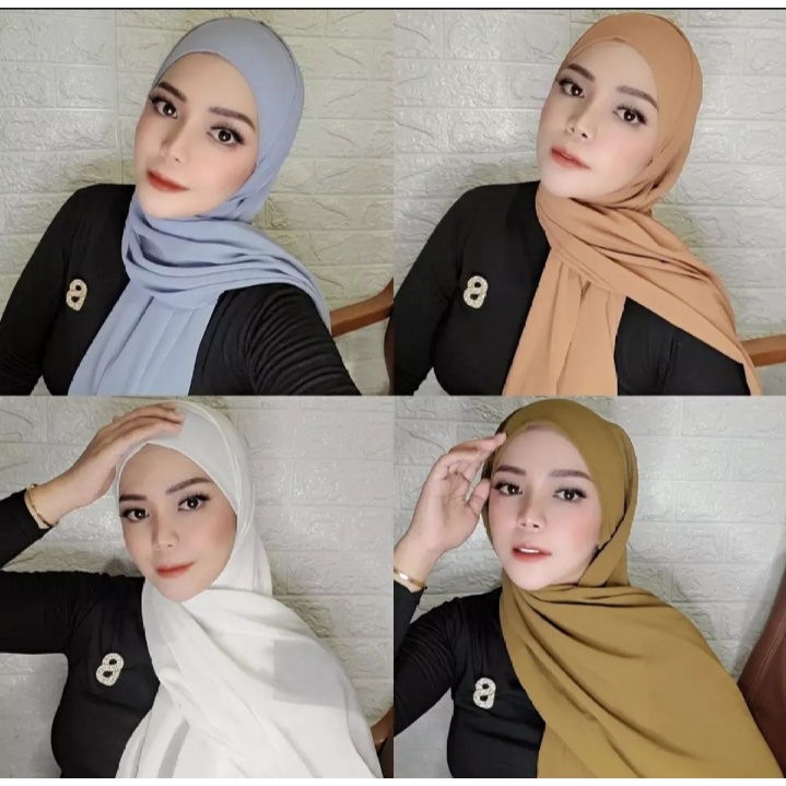 Pashmina + Inner 2in1 Bisa Bulak Balik / Pashmina Inner viral