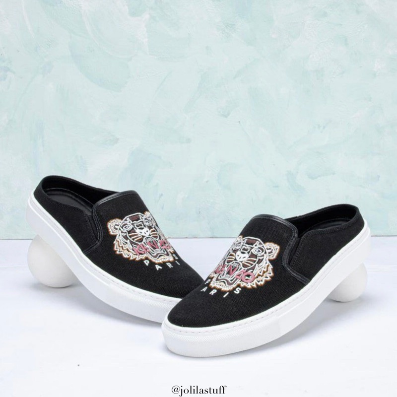 Original Kenzo K-Skate Tiger Slip On Mules