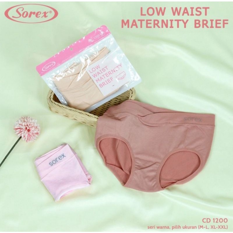 Celana dalam hamil premium Sorex 1200 Low waist maternity brief