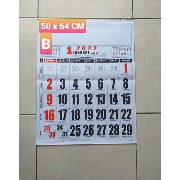 Jual KALENDER DINDING UKURAN BESAR | Shopee Indonesia