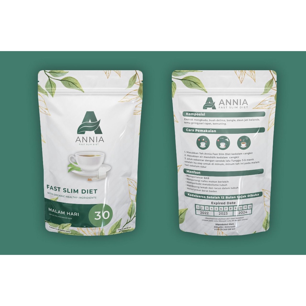 ANNIA PAKET FAST SLIM DIET HERBAL 30 HARI-4