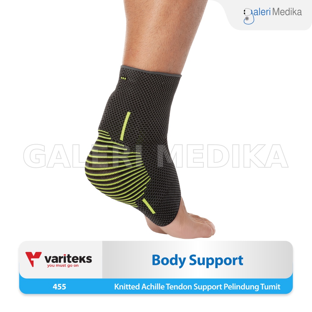 Variteks 455 Knitted Achille Tendon Support Pelindung Tumit - Perawatan Inflamasi Tendon Akut