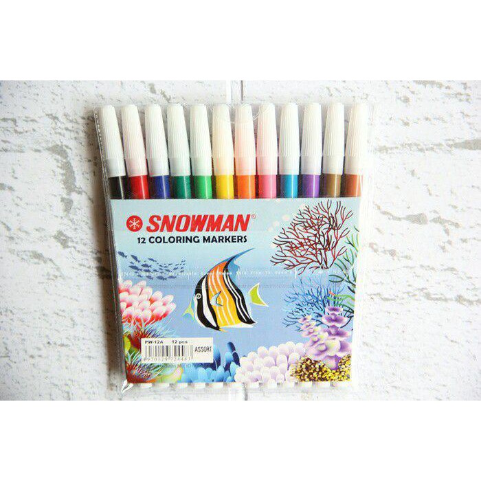 

PROMO - PENSIL SPIDOL 12 WARNA SNOWMAN PW-12A