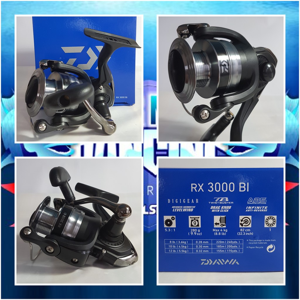 Reel Spinning DAIWA RX 2000 BI, RX 2500 BI, RX 3000 BI