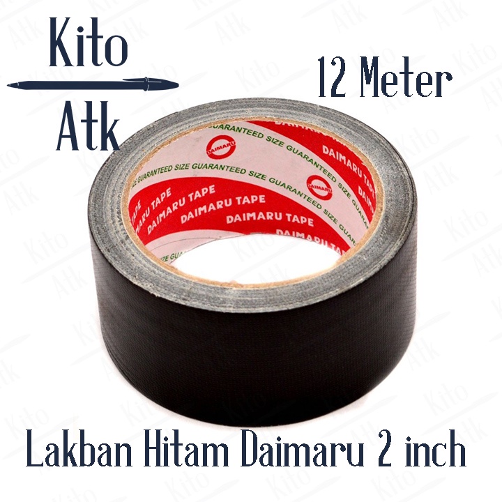 

Lakban Hitam Daimaru 2 inch 12m - Lakban Kain Besar Cloth Tape 48mm
