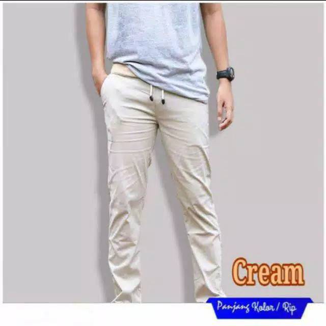 BIG SALEE!! Celana Chino Pria Bahan Adem Nyaman Katun Strecth/Melar