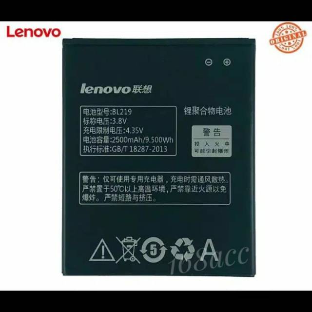 Baterai Battery Lenovo BL219 BL 219 A880 A889 A916 Batre Original OEM