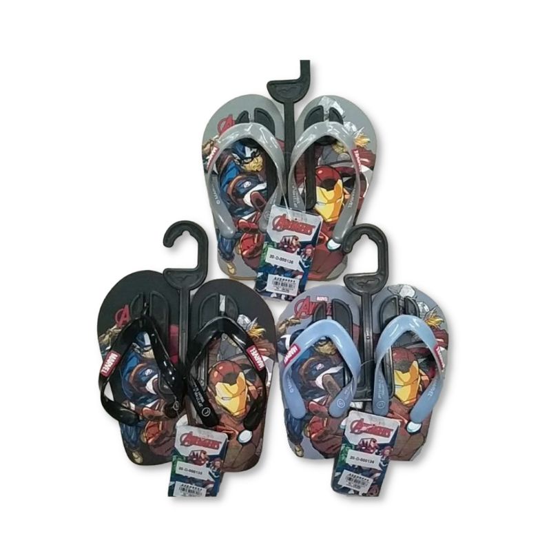 Sandal Jepit Anak Laki-Laki Karakter Avangers Empuk Merk Zandilac