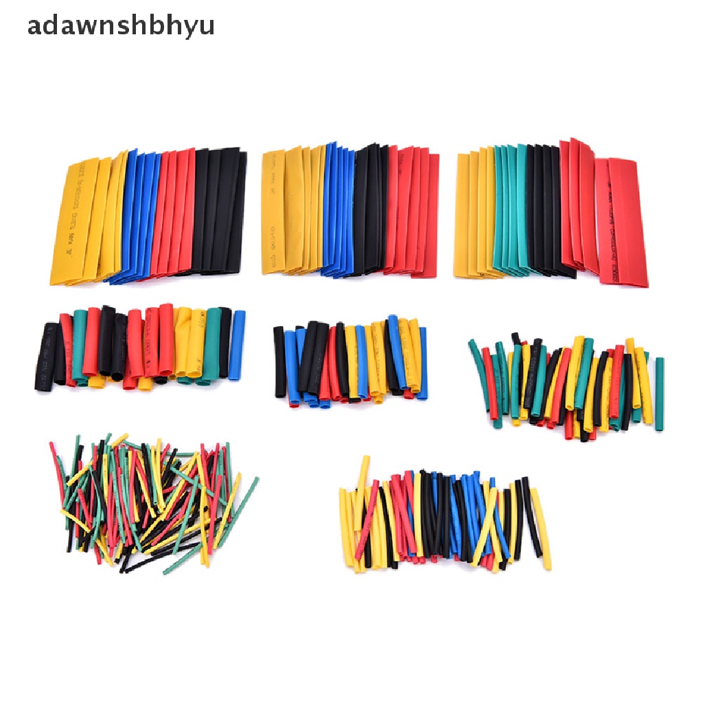 Adawnshbhyu 328pcs 5warna 8ukuran Aneka 2:1 Heat Shrink Tubing Wrap Sleeve Kit top