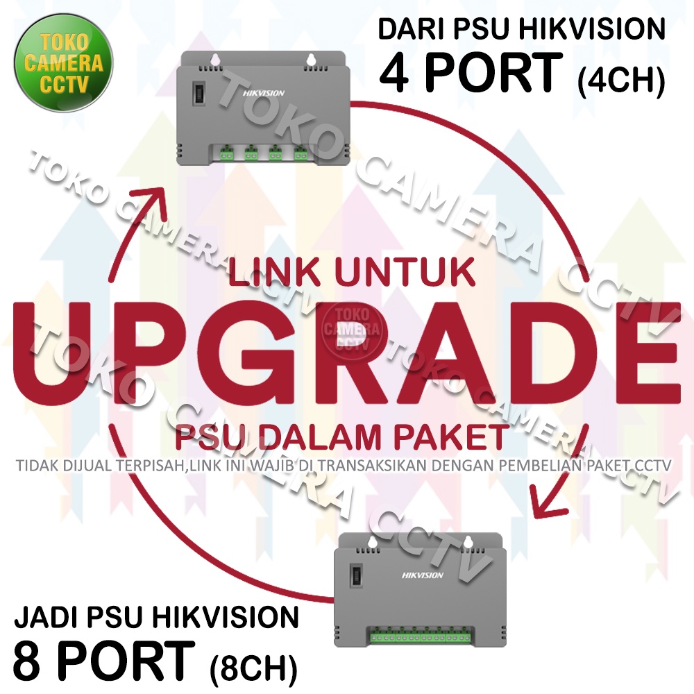 UPGRADE PSU HIKVISION 4 PORT KE PSU HIKVISION 8 PORT