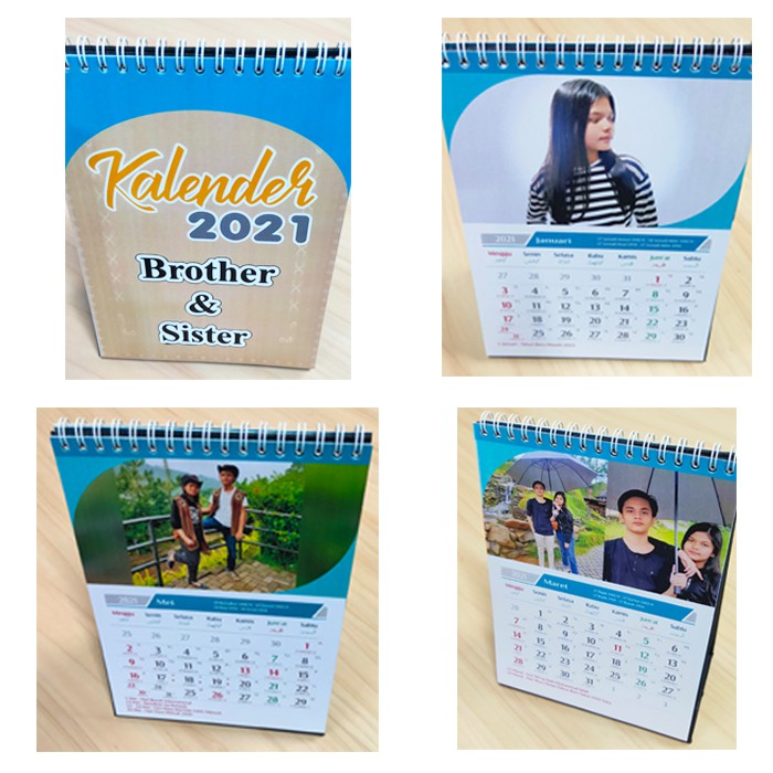 

Kalender meja /duduk 2021 Custom .