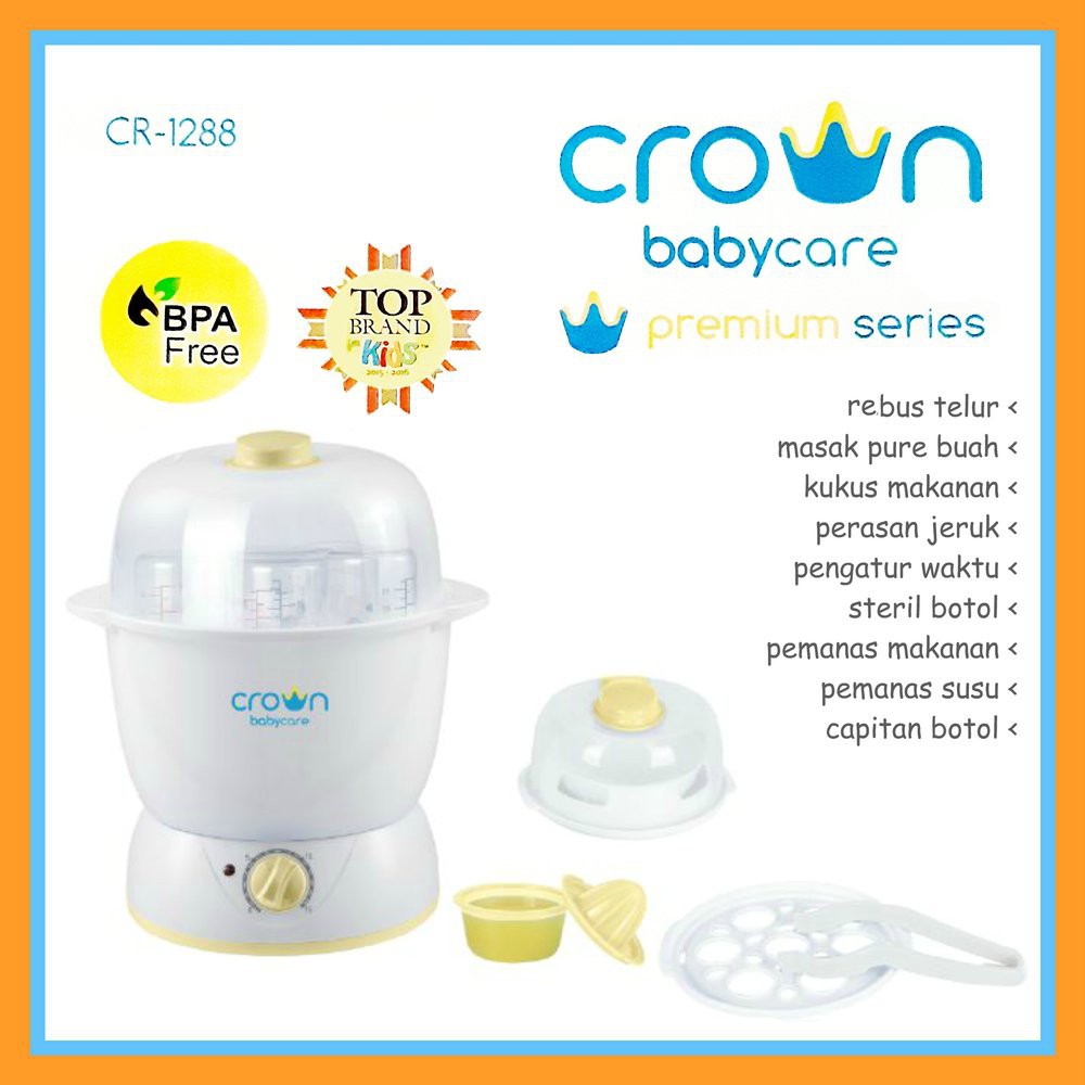 Crown CR1288 Multi Function Steam Centre With Auto Timer | Sterilizer