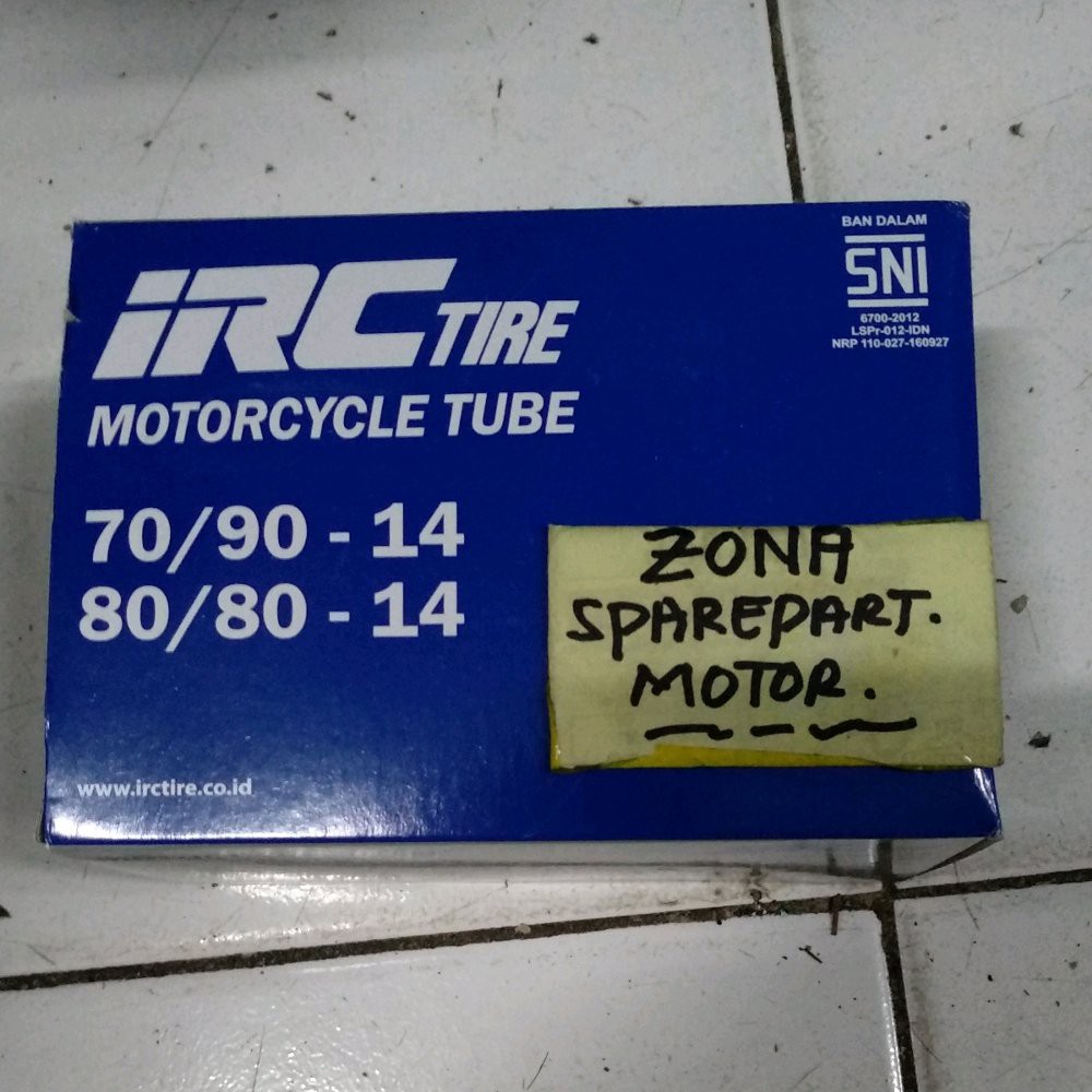 Ban Dalam IRC 70 / 90 ring 14