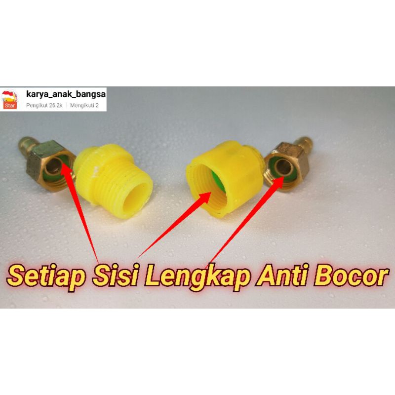 🈂️ Set Lengkap Konektor Penyambung Selang 5/16&quot; - 3/8&quot;