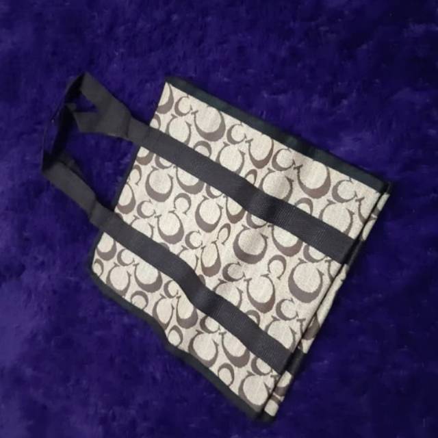 Tas jinjing / tas belanja esklusif hitam ukuran kecil (s) multifungsi bahan kain tebal anti robek