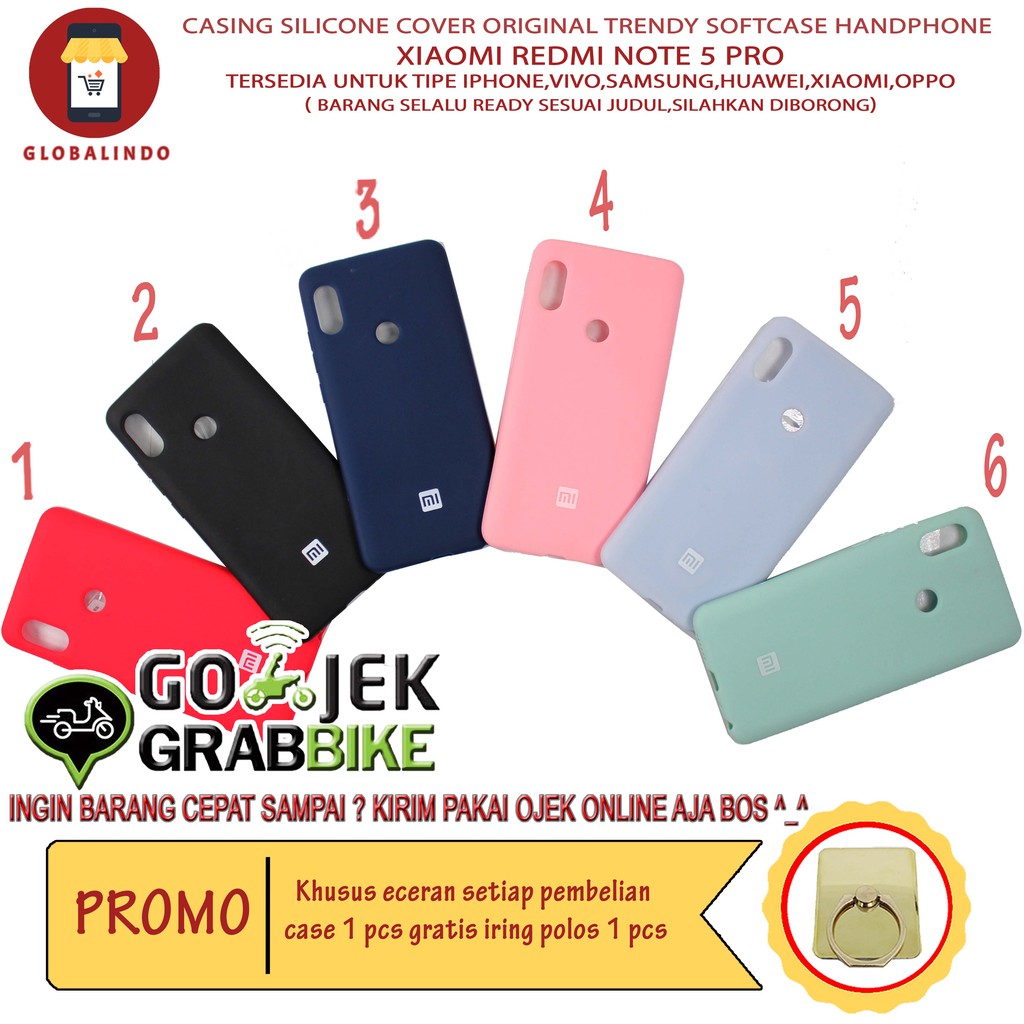 Promo Termurah Case Xiaomi Redmi Note 5 Pro Note 5 Silicone Cover Ori