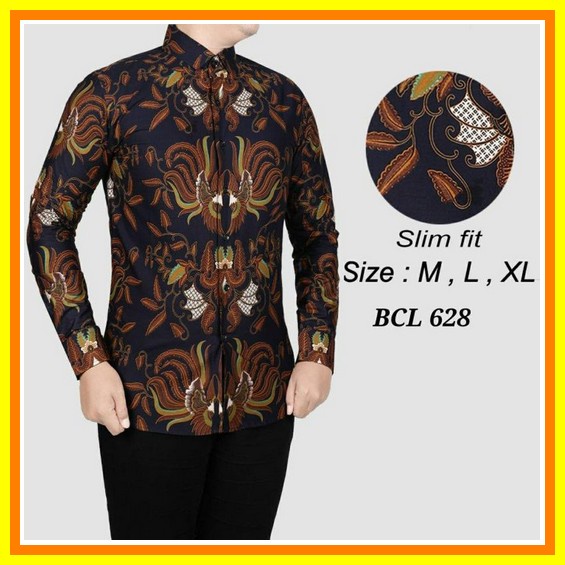 Kemeja Batik Pria Casual Keren Slimfit Modern Batik Lengan Pendek Kemeja Kerja Batik Terbaru 2022 Ba