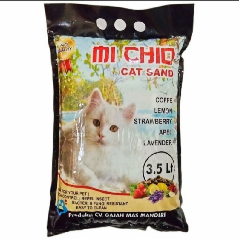 Pasir kucing gumpal Mi Chio 3,5L