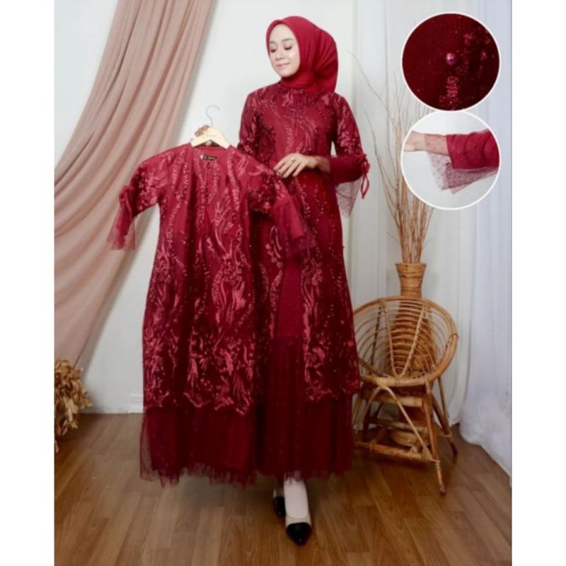 Gamis couple ibu dan anak//dress couple ibu anak//gamis anak modern//gamis anak perempuan//dress gamis muslim anak