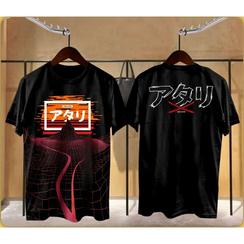 Fourfashion Kaos Pria Kaos Distro DARTH ATARI Black FN224