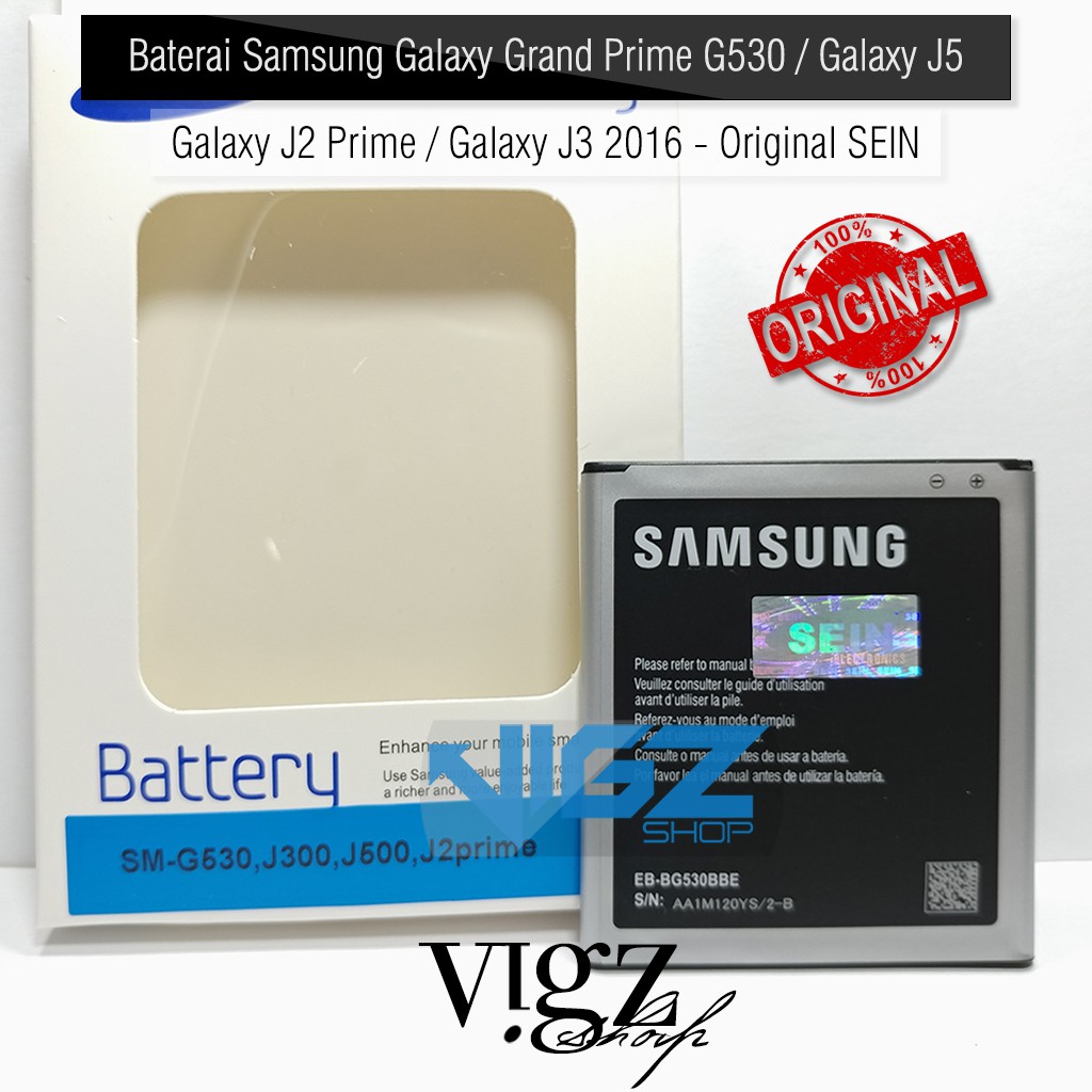 Baterai Samsung Galaxy Grand Prime G530 Samsung Galaxy J5 J500F Galaxy J2 Prime Galaxy J3 2016 ORI