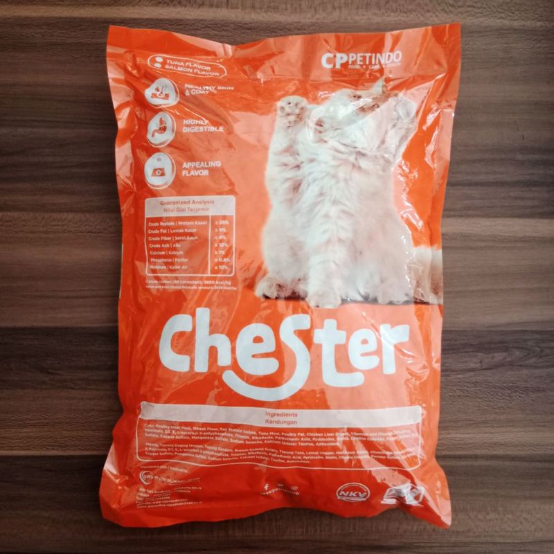 CHESTER 1KG Makanan Kucing All Stage Rasa Tuna Pelet Kering