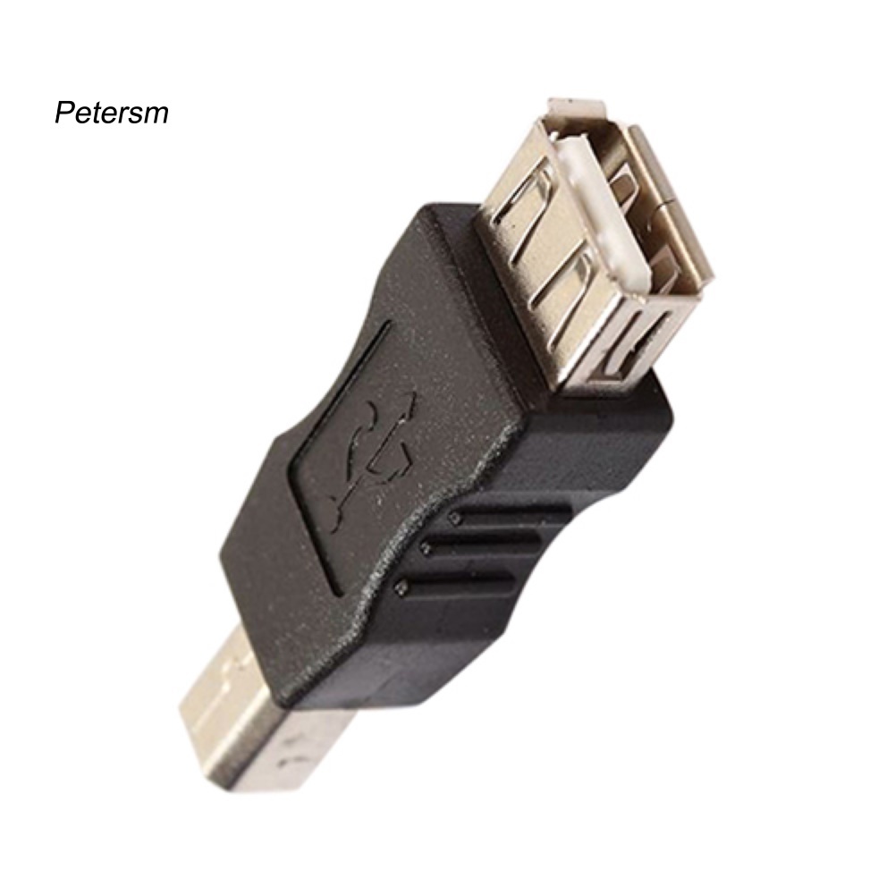 Adapter Konektor Konverter Mini Usb Tipe A Female Ke Usb Tipe B Male Warna Hitam