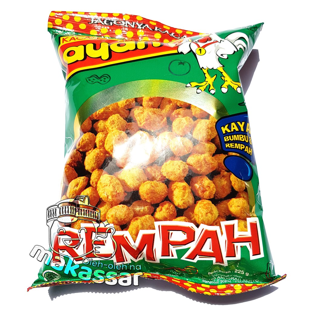 

Kacang Ayam Rempah (Original) 225 gram (Oleh-Oleh asli khas Makassar)