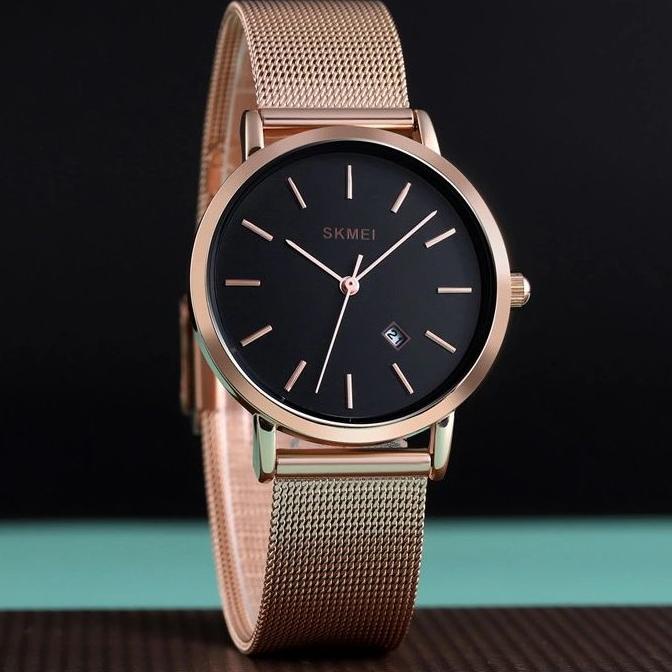 "RAH. 6776" SKMEI 1530 Jam Tangan Wanita Analog Tali Stainless WKOS