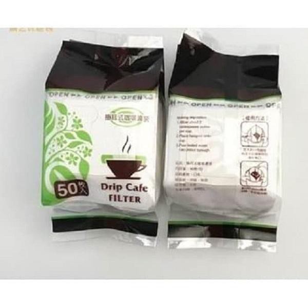 Drip Cafe Filter Coffee Kertas Penyaring Kopi Isi 50 XJ7590 Paper Dikemas Dengan Praktis Desain unik