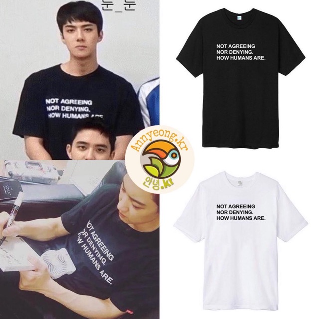 Sehun & Chanyeol EXO - Not Agreeing Tshirt Kpop Idol Style