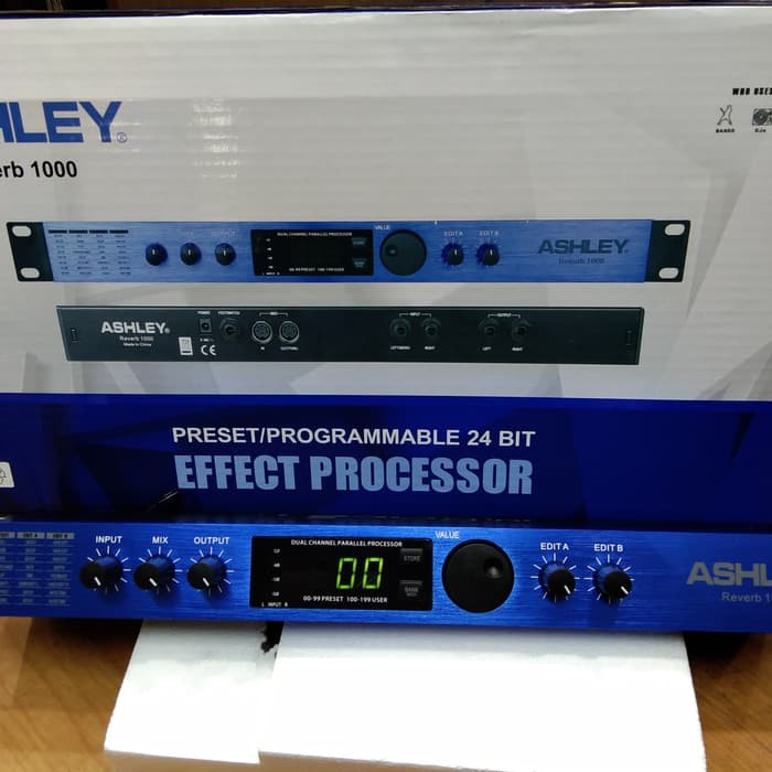 EFFECT VOCAL DIGITAL ASHLEY REVERB 1000 ORIGINAL