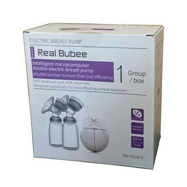 (Free Sikat Sedotan) POMPA ASI REAL BUBEE MANUAL Pompa Asi Manual Pumping Breast Pump Pompa Asi Manual Real Bubee Original / Breast Pump Manual Real Bubee / Pompa Asi Real Bubee BPA Free