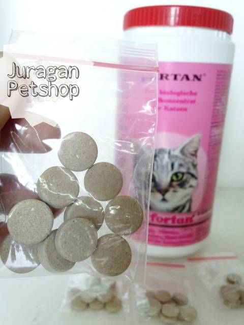 CAT FORTAN PIL|Vitamin Nutrisi Obat Kucing 10 Tablet