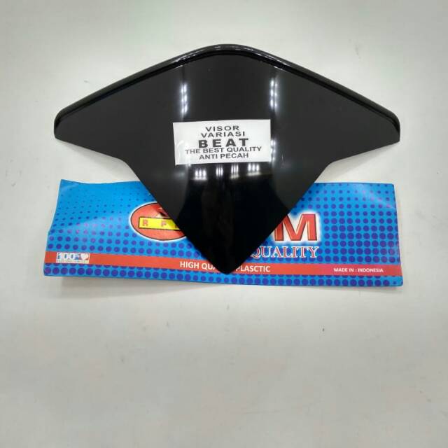 Visor barat karbu hitam mengkilap