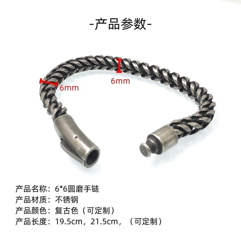 Gelang Rantai Motor Bahan stainless steel 925 titanium steel Gaya retro hip hop Untuk Hadiah