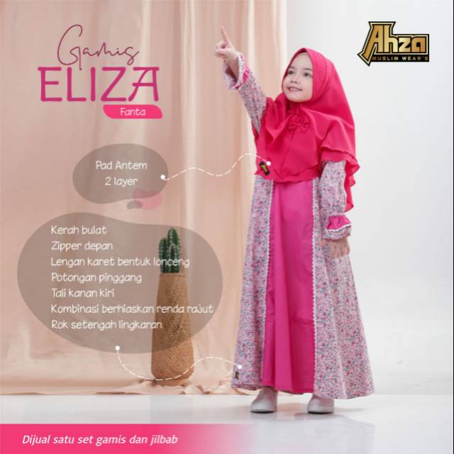 GAMIS ANAK GAMIS ELIZA BY AHZA COLLECTION