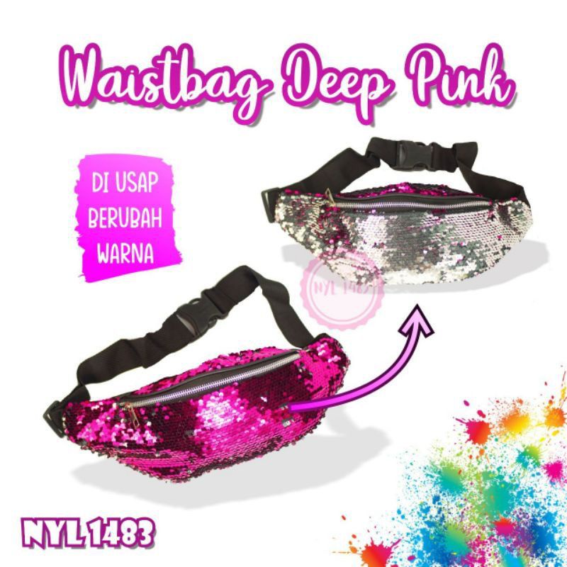 Waistbag Anak &amp; Remaja Sequin Terbaru / Tas Pinggang Anak &amp; Remaja Perempuan / Tas Waistbag Anak &amp; Remaja Sequin Bling-bling